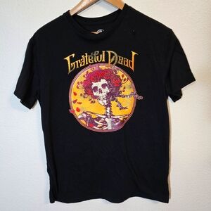 5 for $25 Grateful Dead Black Skelton Rose Crown Short Sleeve XL